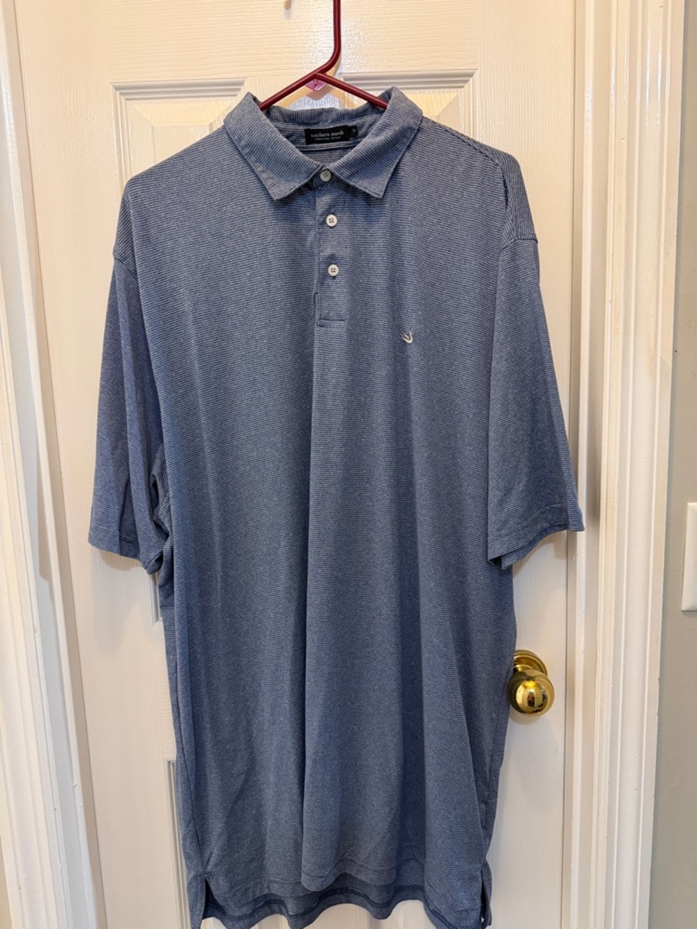 Southern Marsh Men's Heather Navy Polo